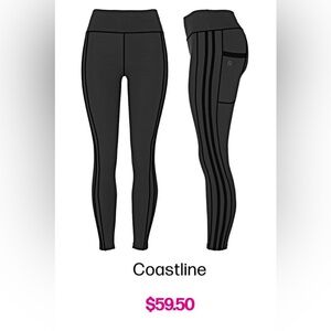 POP FIT ‘COASTLINE’ LEGGINGS — Size Small